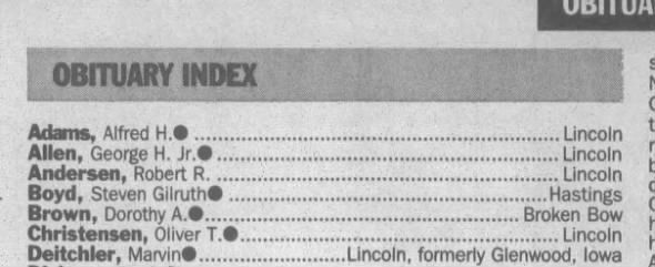Robert R. Andersen Obit. Notice